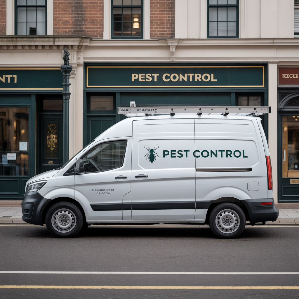 Astoria professional pest control van providing same-day service in Queens NY